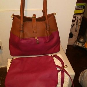 Black rivet Beautiful purse - lots of extras